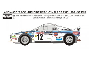 Decal – Lancia 037 - Rallye Monte Carlo 1986 – S.Servia 1/24